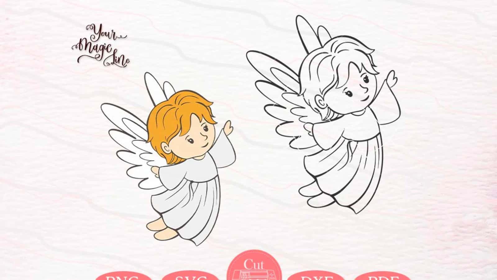 Baby Angel Cut And Print File