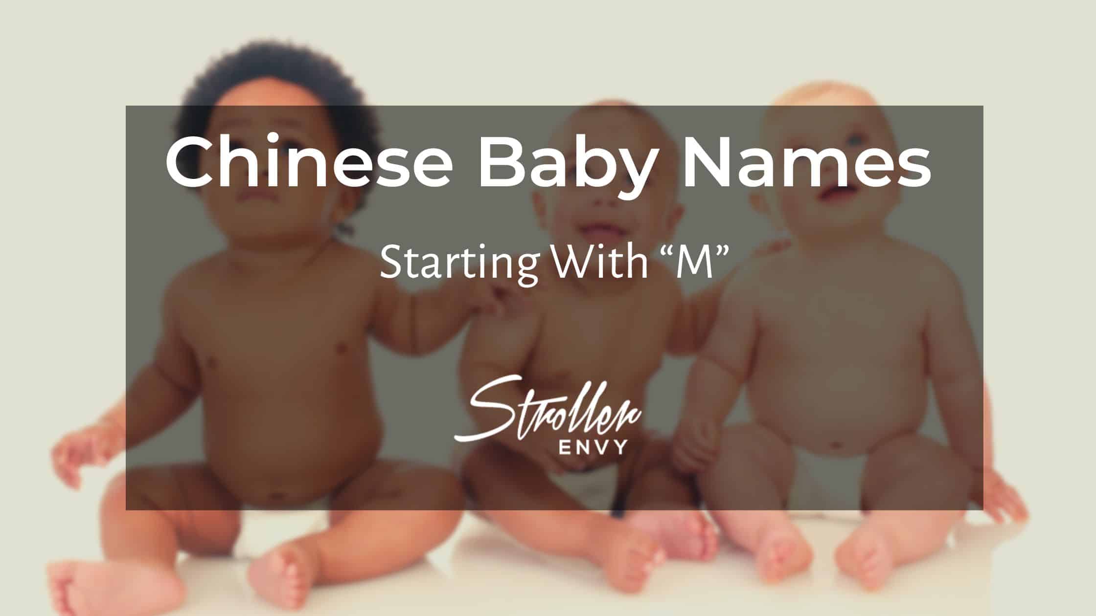 Chinese Baby Boy Names Starting with M