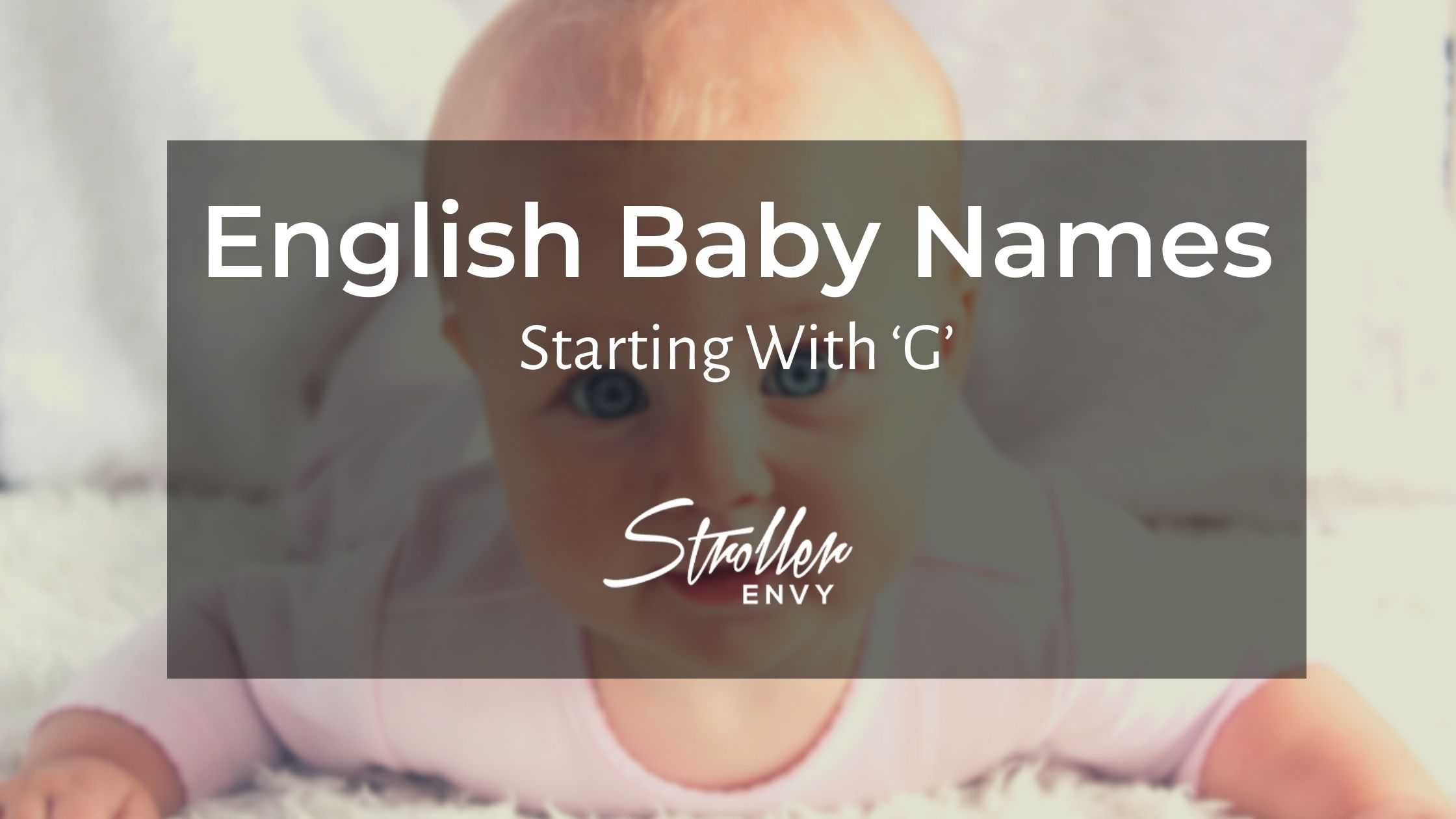 english baby boy names starting with G