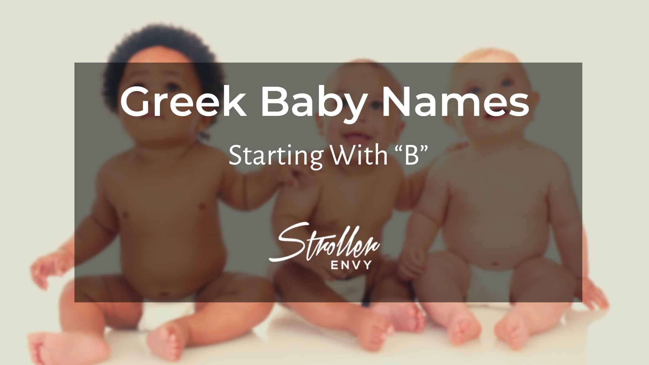 Greek Baby Boy Names Starting with B