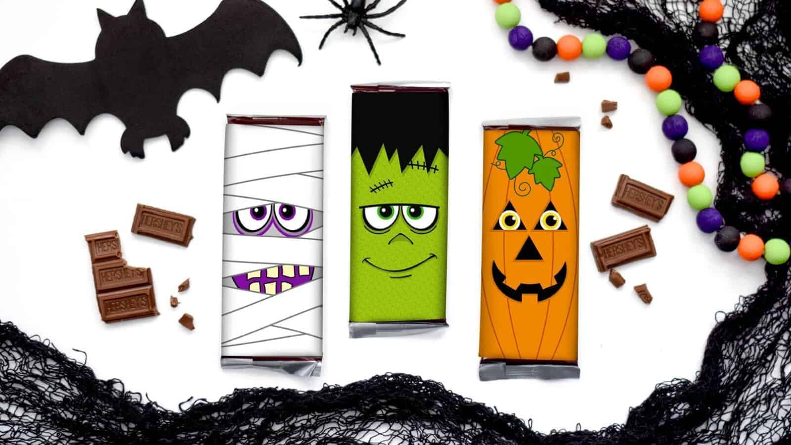 Halloween Candy Bar Labels