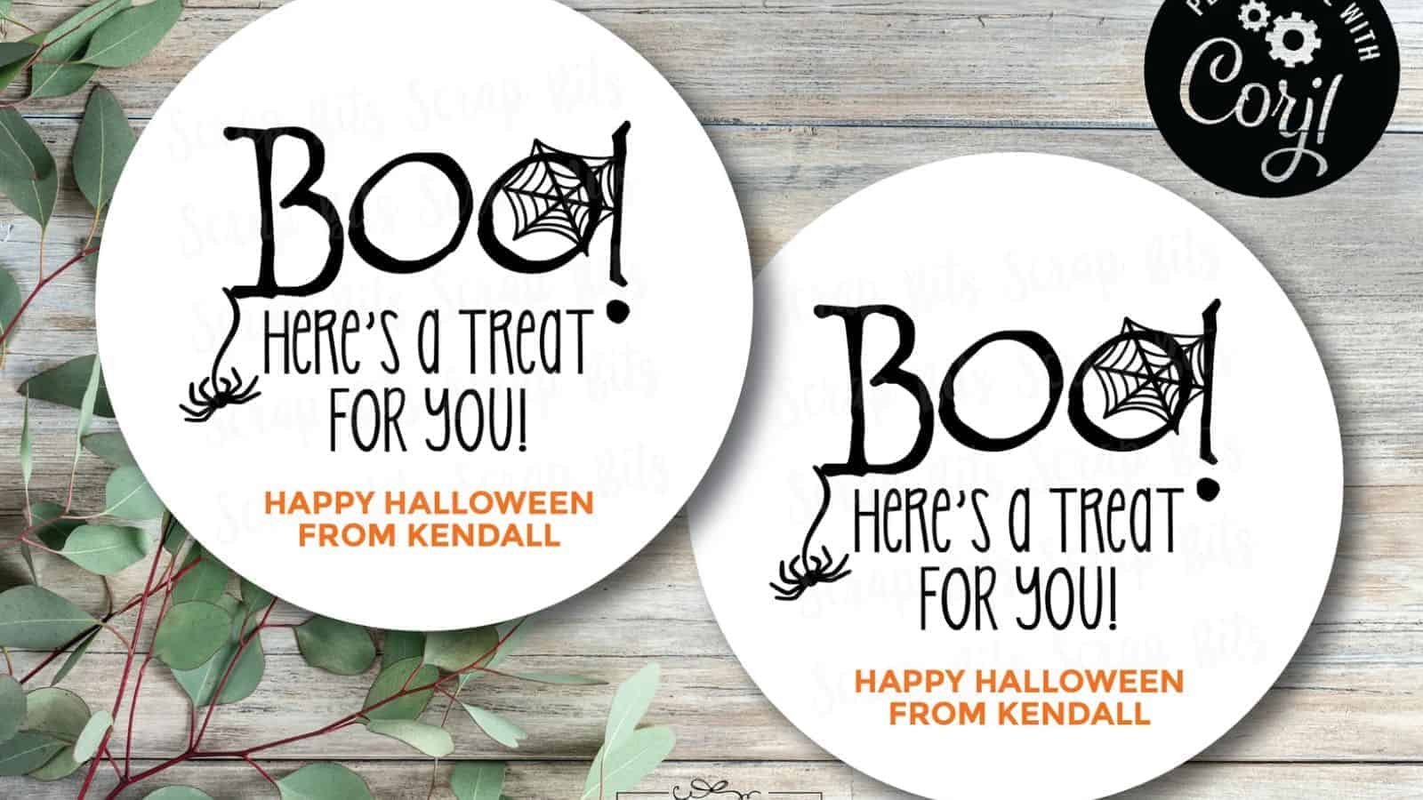 Printable Halloween Treat Labels