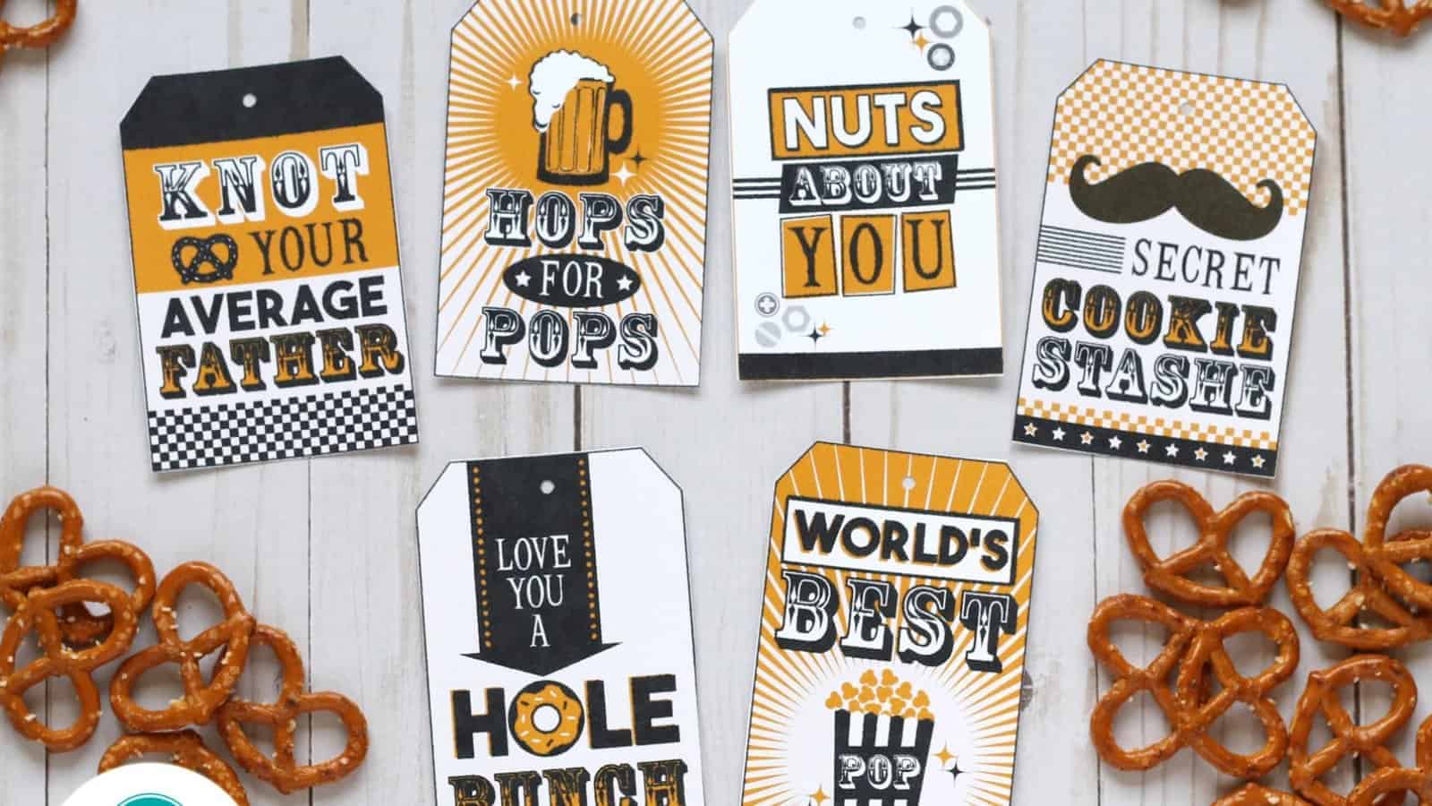 Retro Snack-Themed Gift Tags