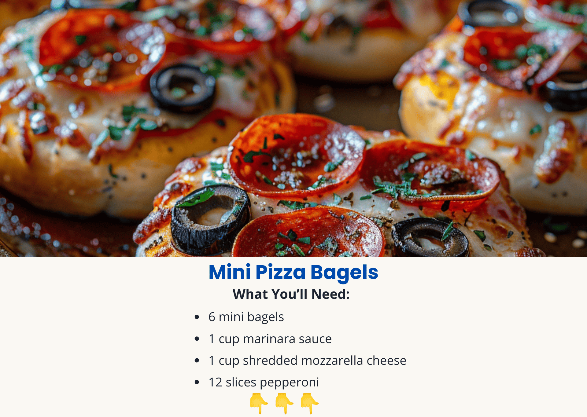 Mini Pizza Bagel