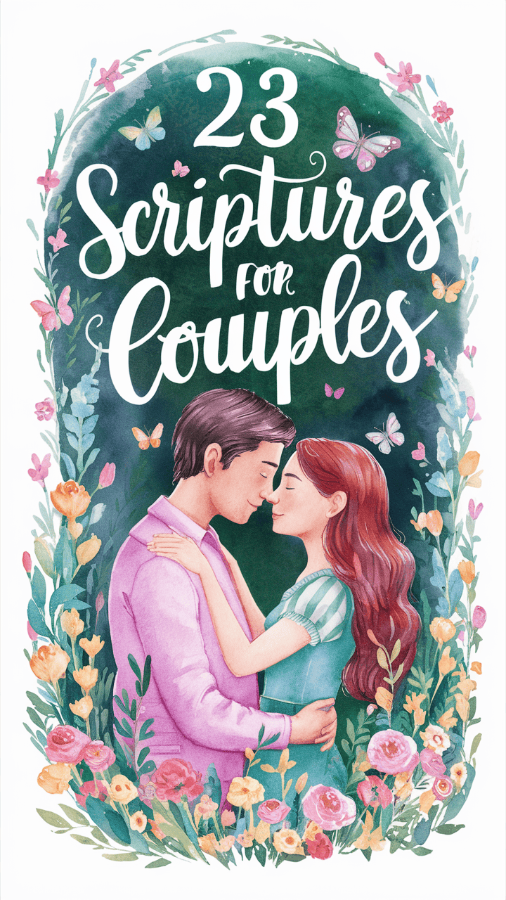 23 Scriptures for Couples: Strengthening Your Relationship with God’s Word