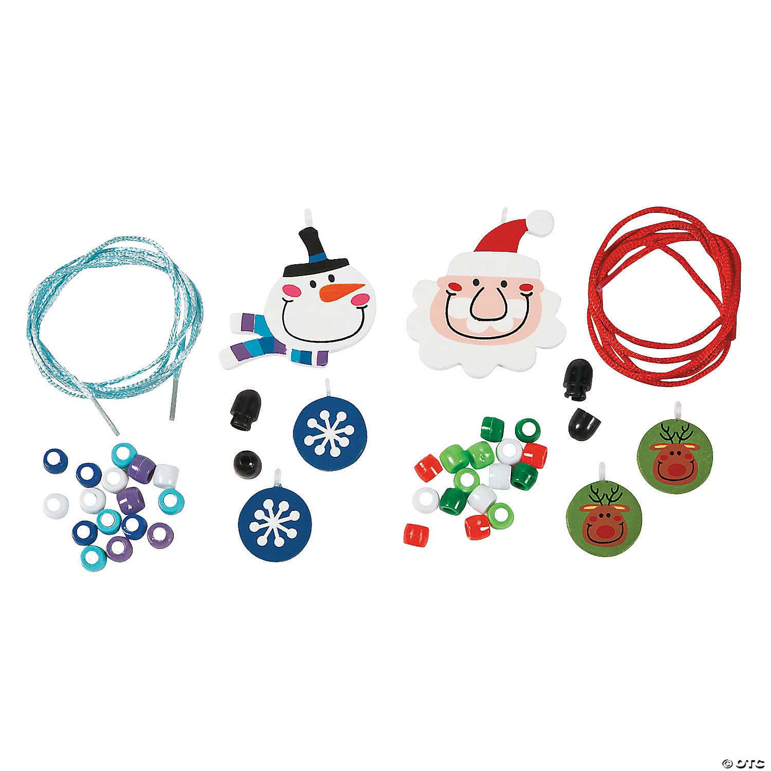 Santa & Snowman Necklace Craft Kit