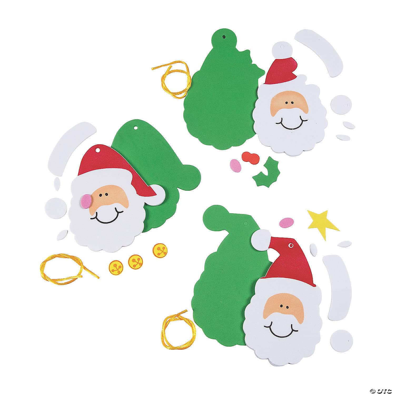 Bulk Simple Santa Ornament Kit