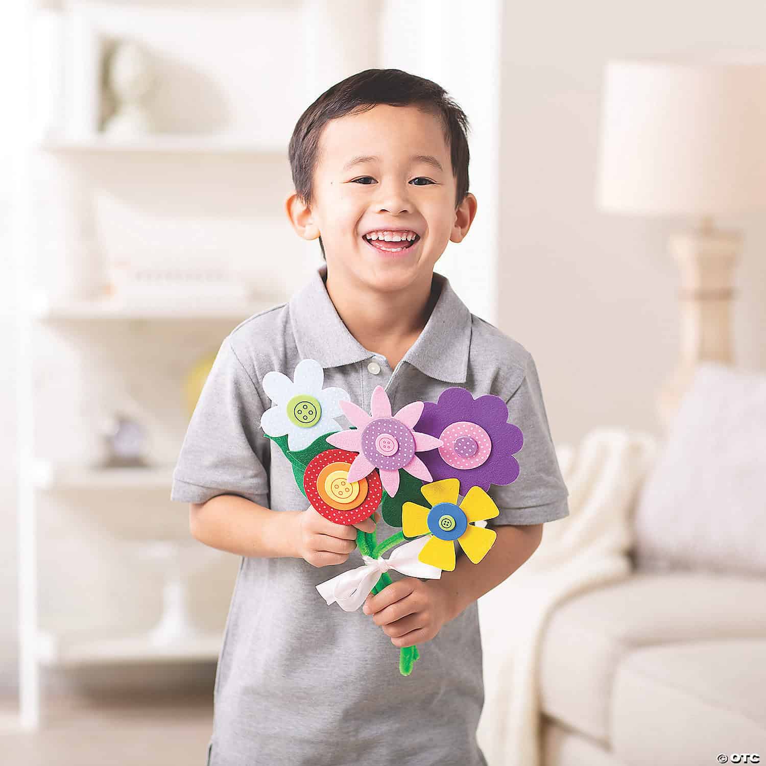Colorful Flower Bouquet Felt Craft Kit