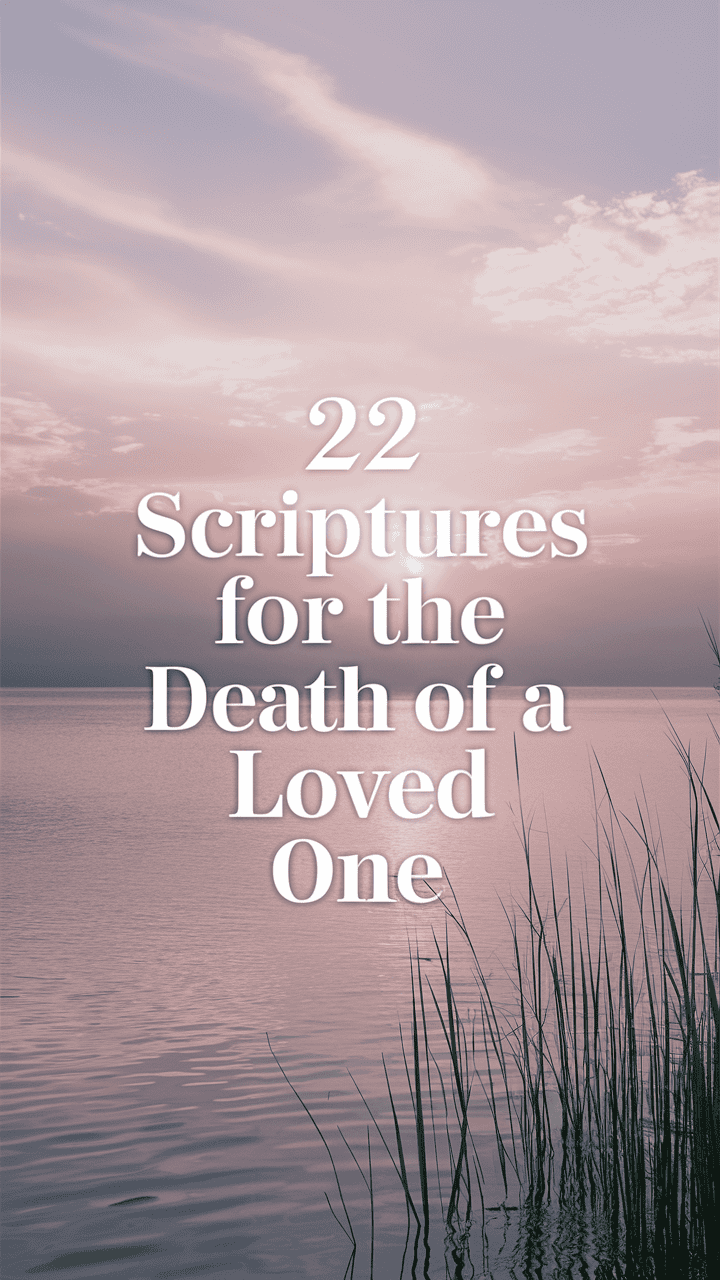 22 Scriptures for the Death of a Loved One: Finding Comfort and Hope in God's Word 3