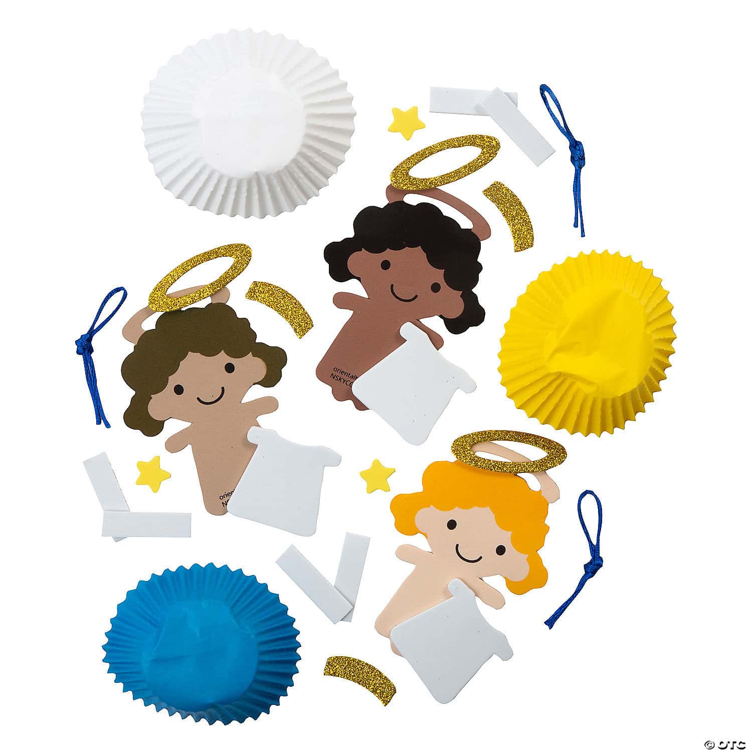 Cupcake Liner Angel Ornament Craft Kit