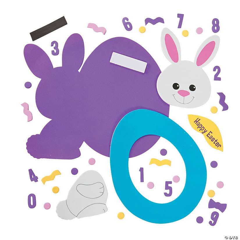 Easter Date Picture Frame Foam Magnet Kit