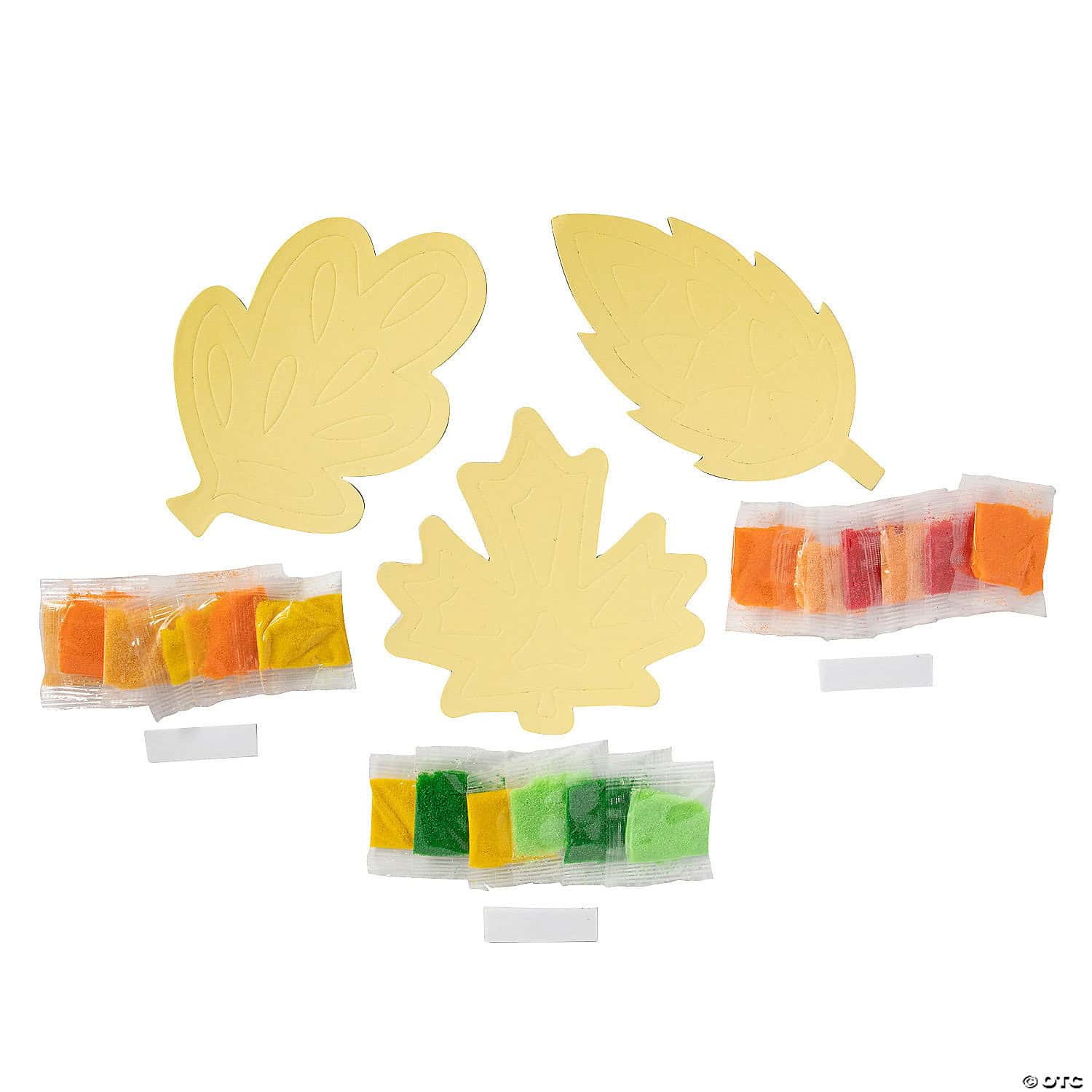 Fall Leaf Sand Art Magnets