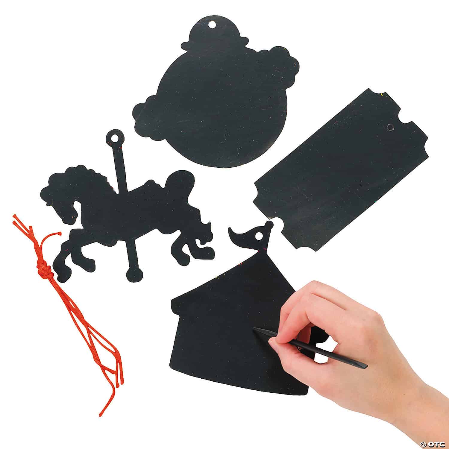 Magic Color Scratch Ornaments Set