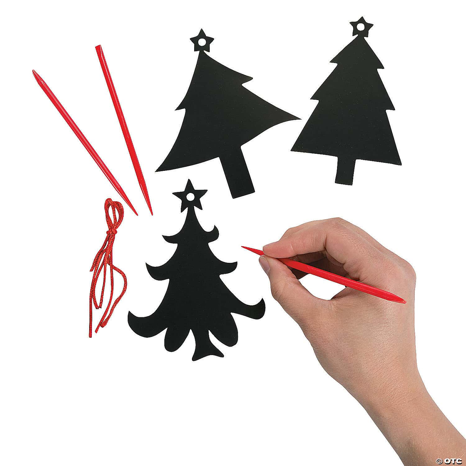 Magic Scratch Tree Ornaments