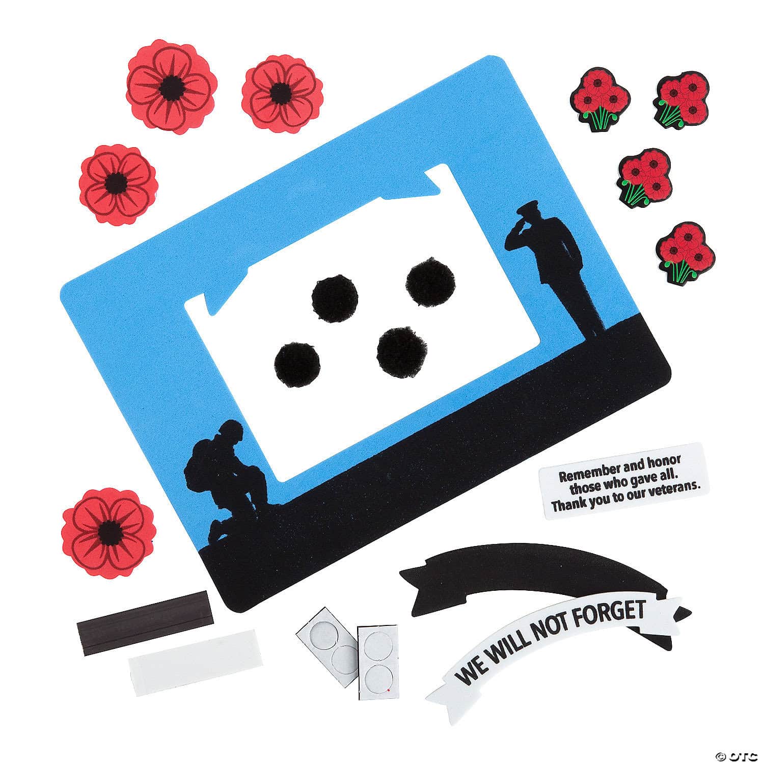 Memorial Day Picture Frame Magnet Kit