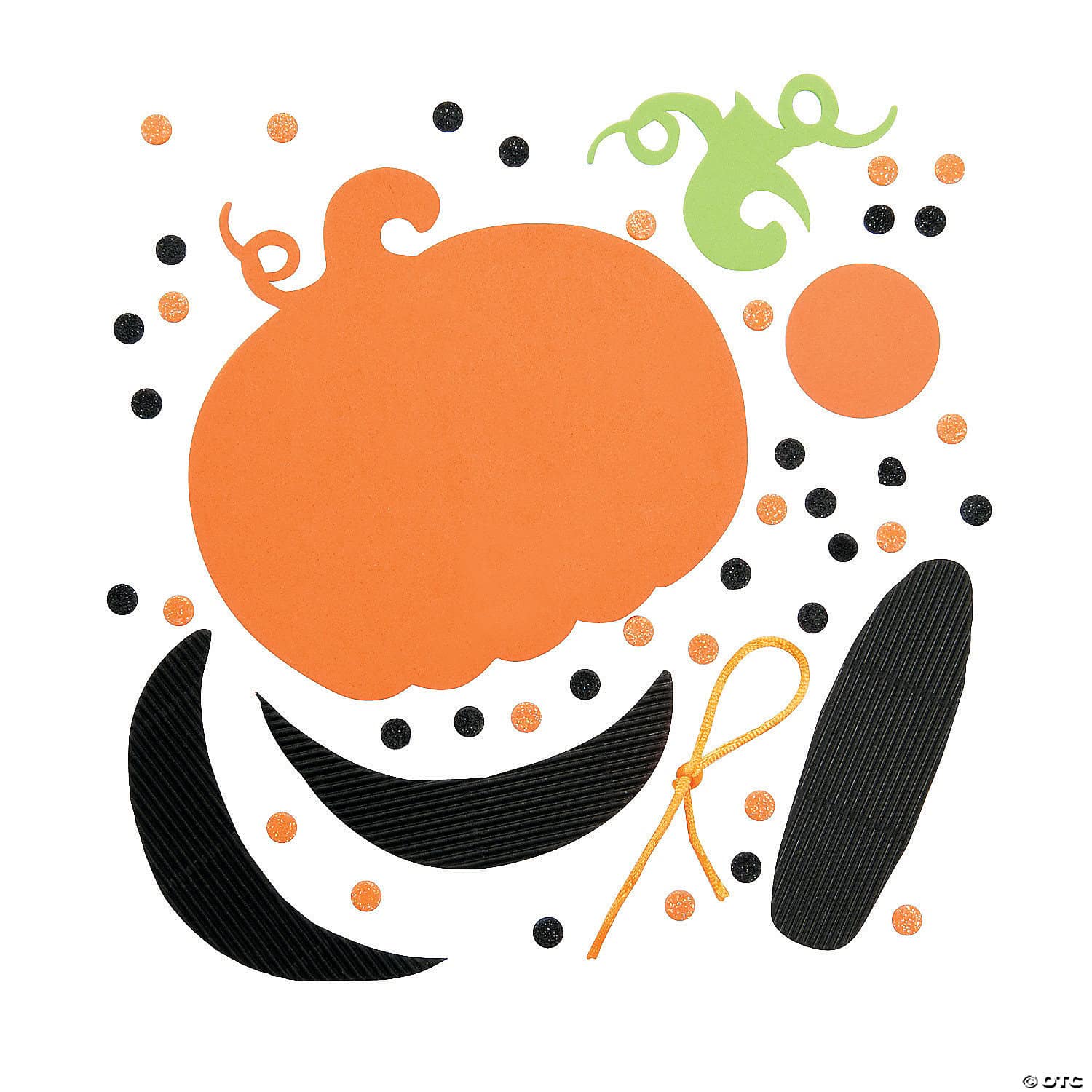 Polka Dot Pumpkin Ornament Kit