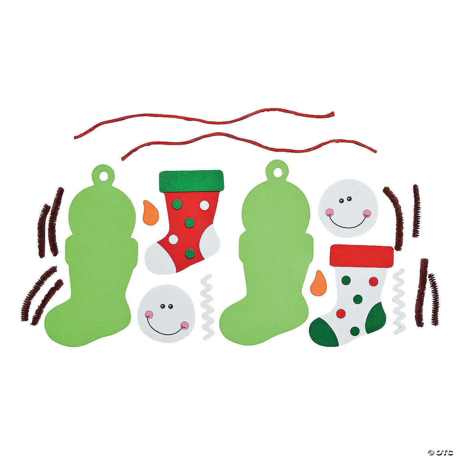 Snowman Stocking Ornament Craft Kit