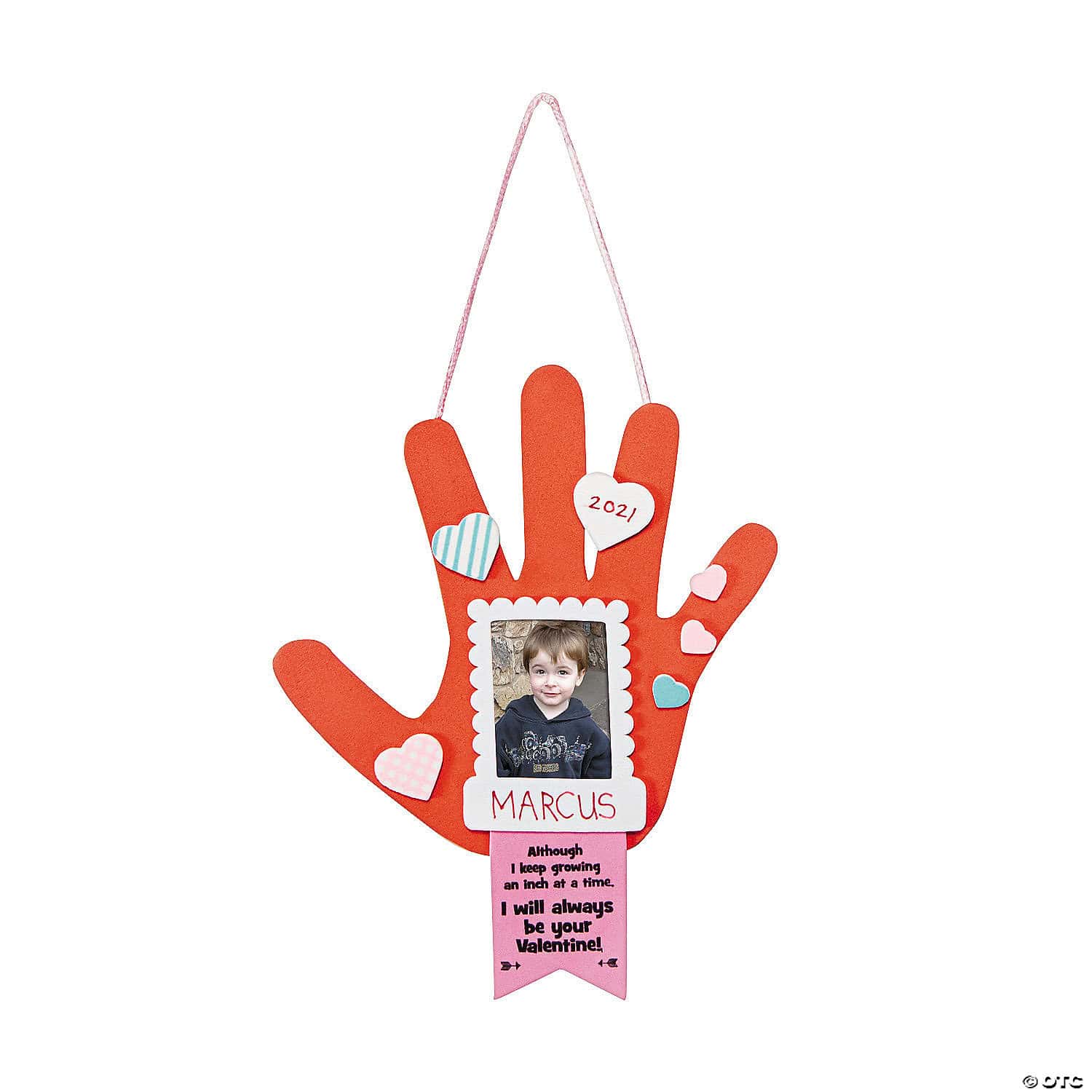 Valentine Handprint Picture Frame Ornament Kit