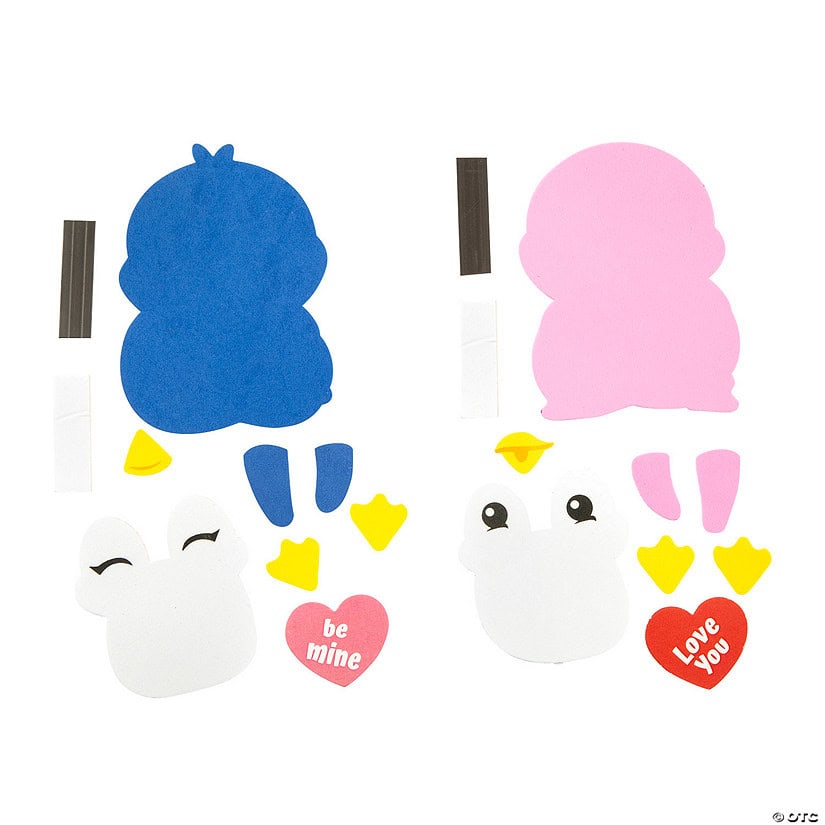 Valentine's Day Penguin Magnet