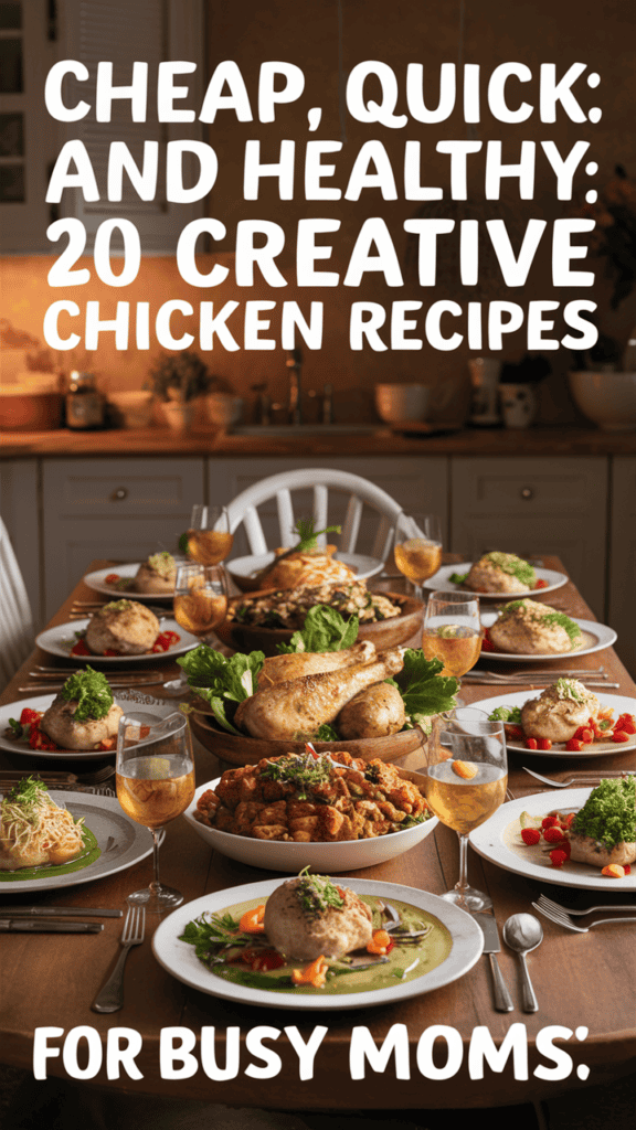 Cheap, Quick, and Healthy: 20 Creative Chicken Recipes for Busy Moms