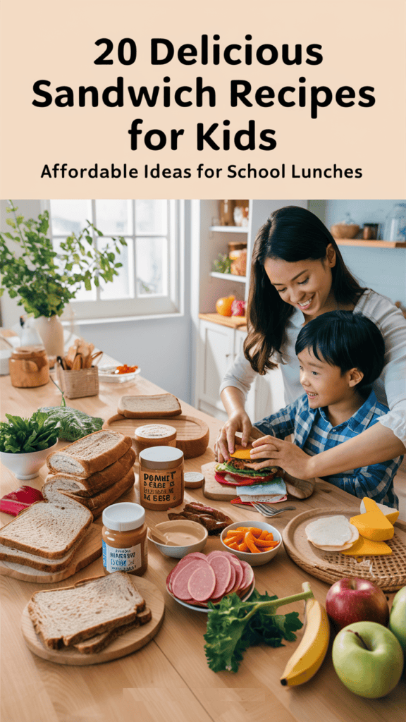 20 Delicious Sandwich Recipes for Kids: Affordable Ideas for School Lunches