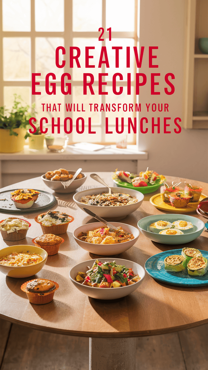 21 Egg Recipes for School Lunches
