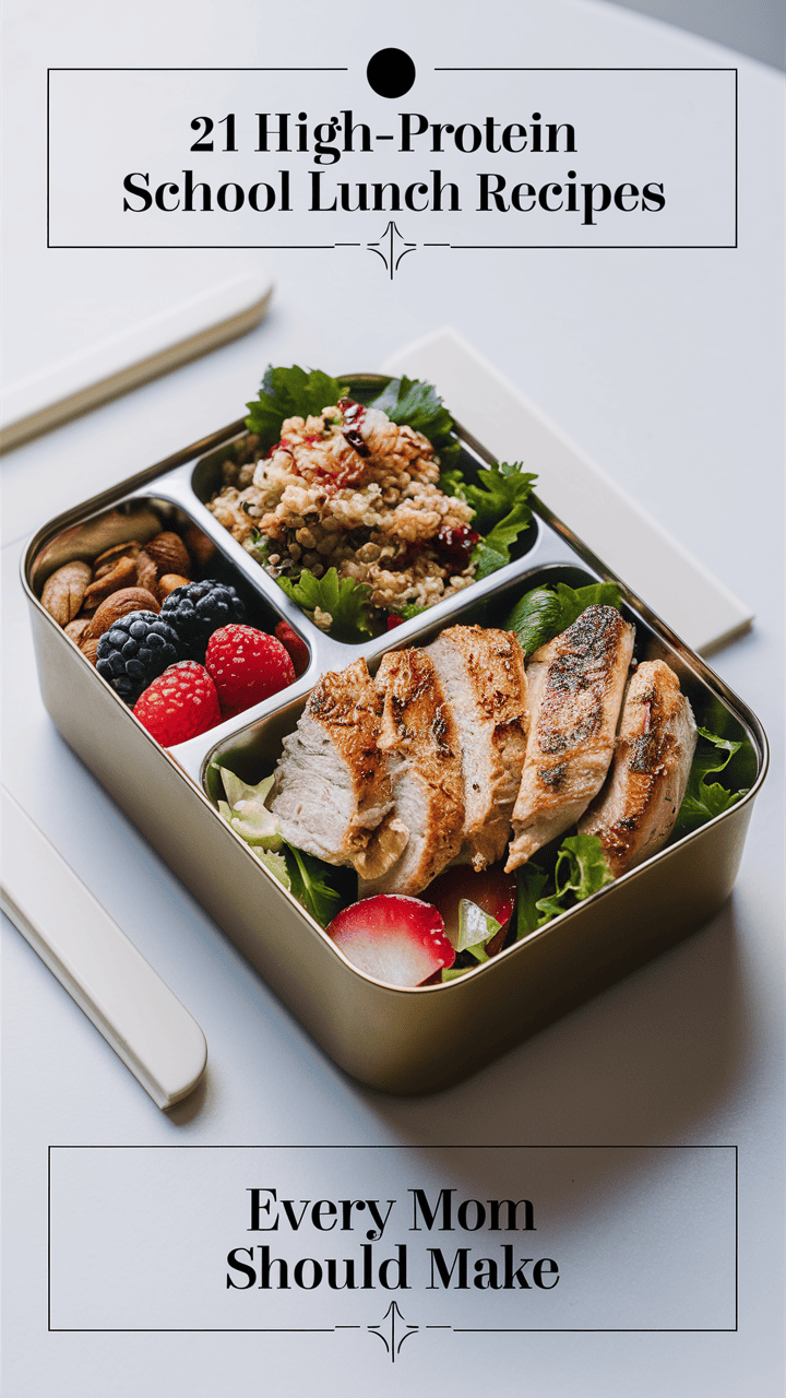 21 High-Protein School Lunch Recipes Every Mom Should Make