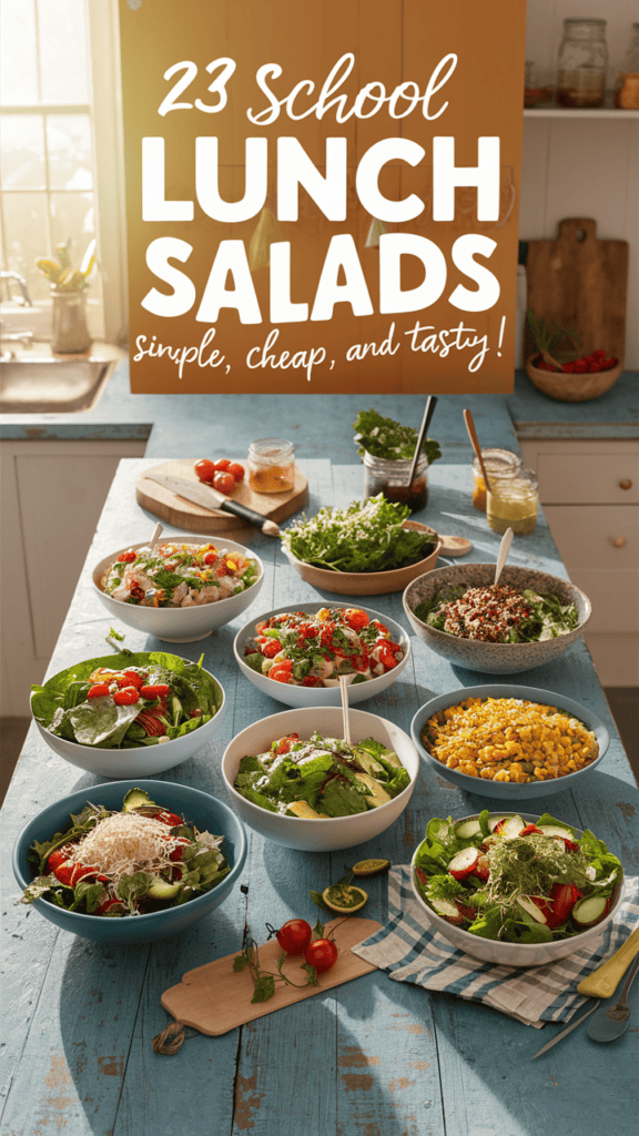 Pack a Punch with These 23 School Lunch Salads – Simple, Cheap, and Tasty!
