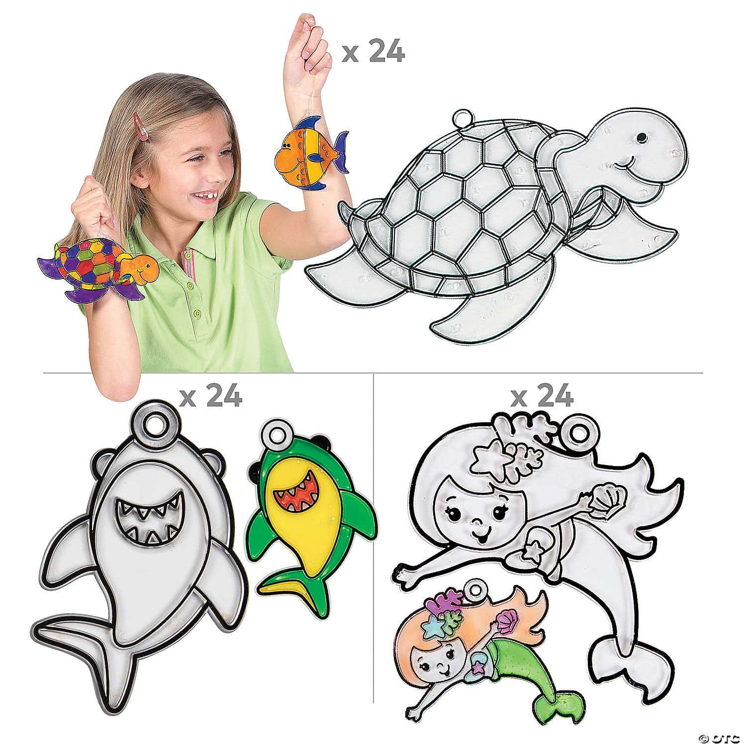 Bulk Ocean-Themed Suncatcher Assortment