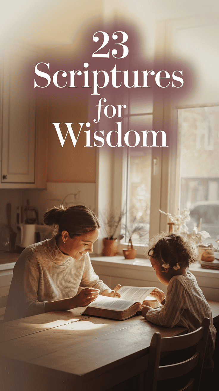 23 Divine Scriptures to Empower Your Path to Wisdom
