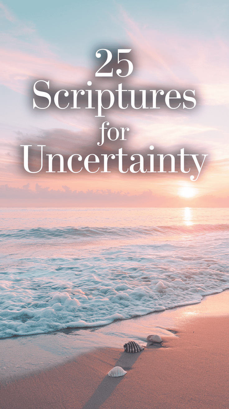 Scriptures for Uncertainty: Finding Peace and Assurance in God’s Word