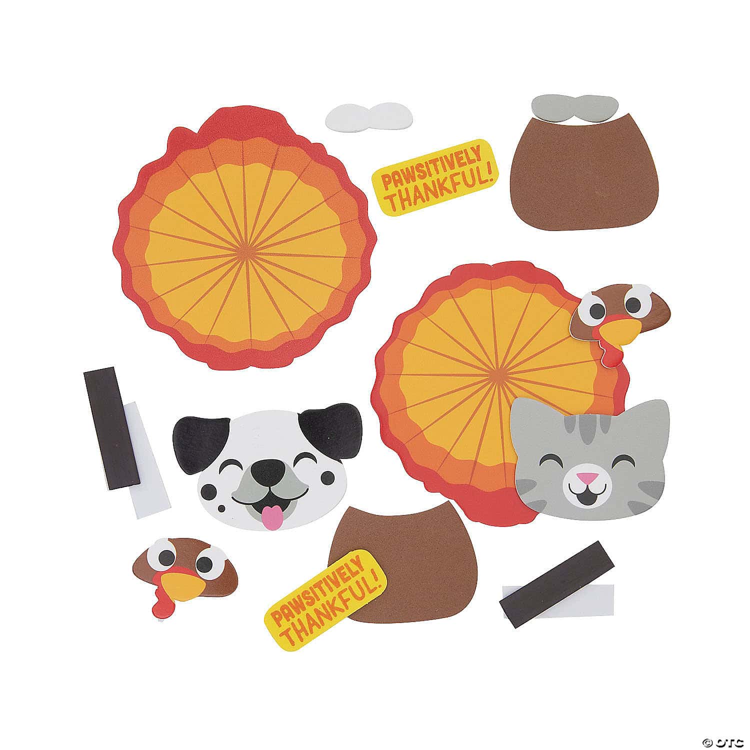 Pawsitively Thankful Turkey Magnet Craft Kit