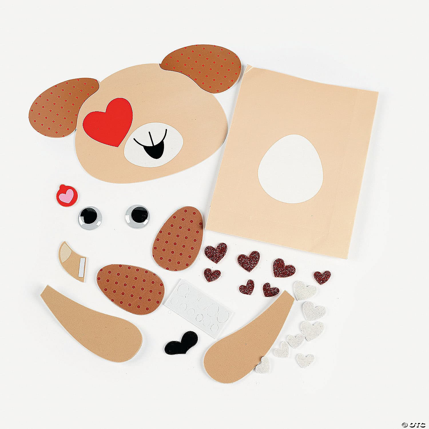 Puppy Valentine Card Holders Craft Kit