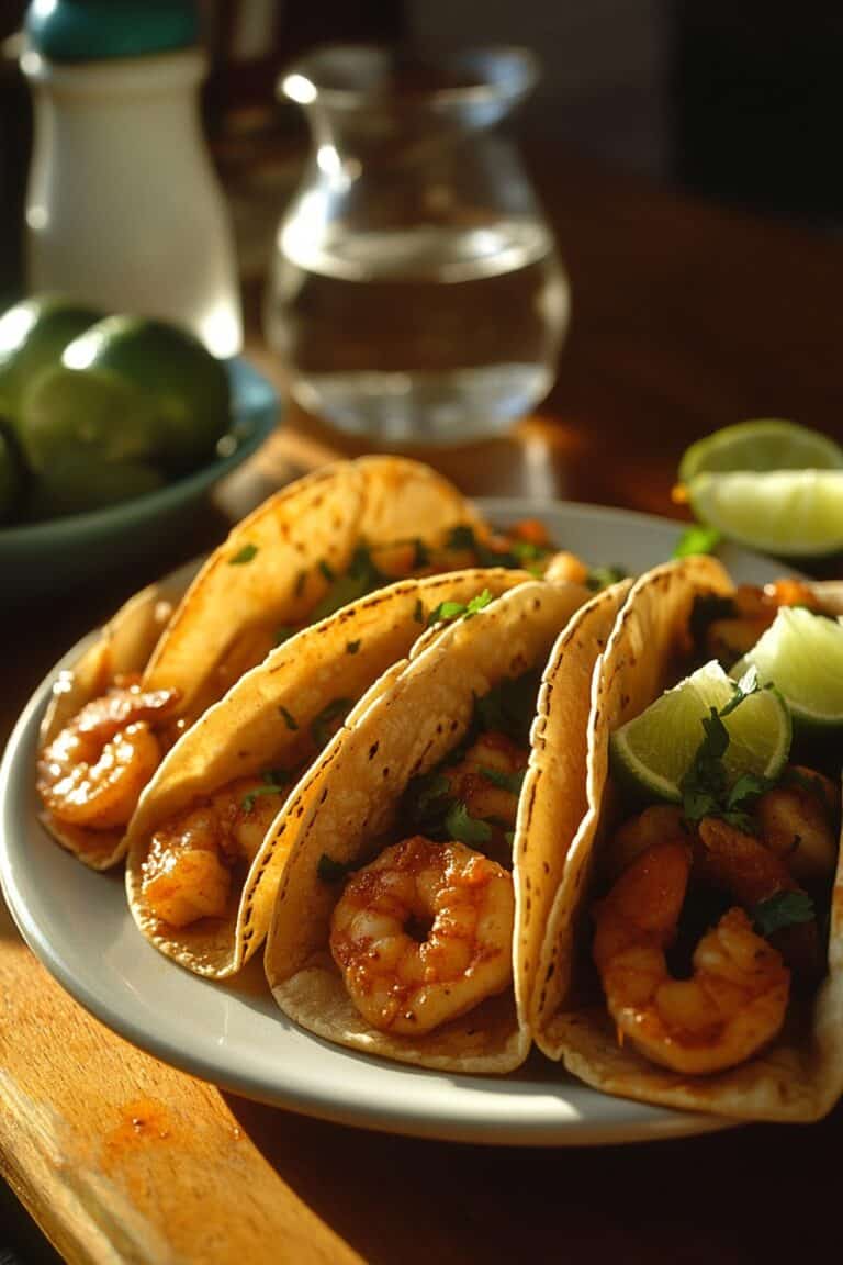 Dinner in a Flash: 4-Ingredient Garlic Shrimp Tacos