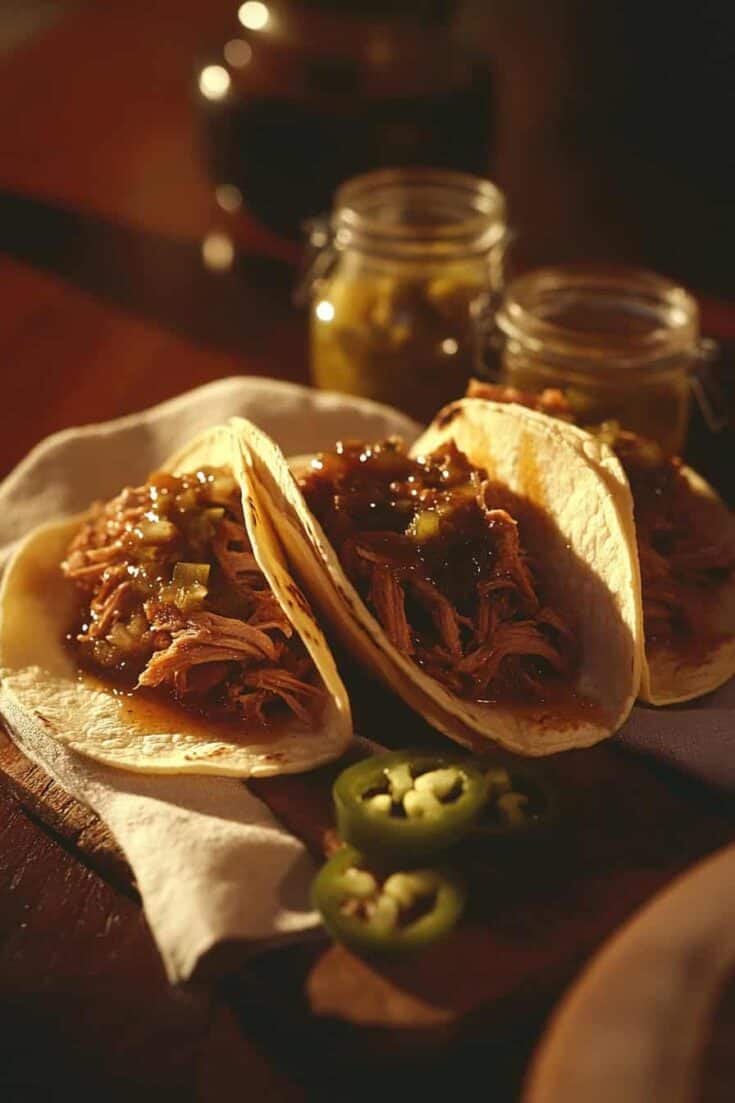 Honey Mustard Pulled Pork Tacos
