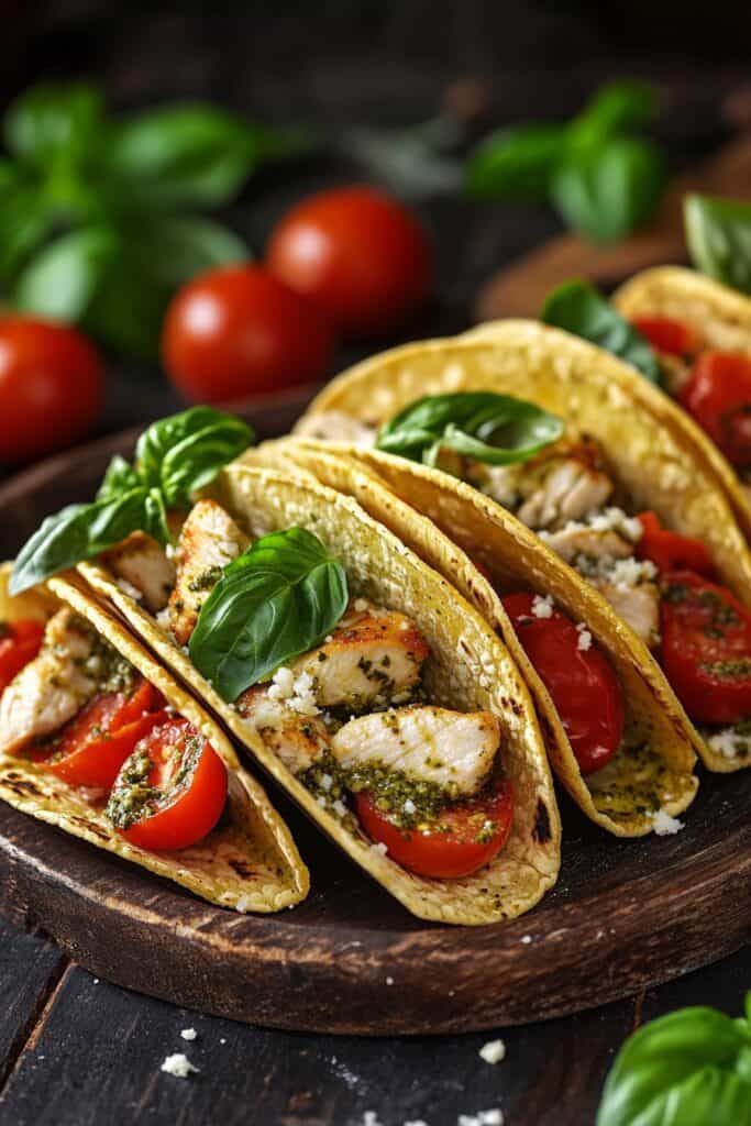 Weeknight Dinner Win: Pesto Chicken and Tomato Tacos 1