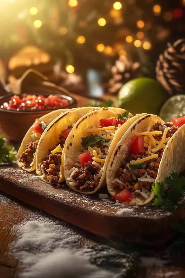 Tex-Mex Ground Beef and Rice Tacos