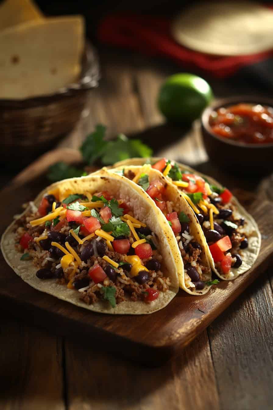 These Tex-Mex Ground Beef and Rice Tacos Are a Family Dinner Game Changer! 6