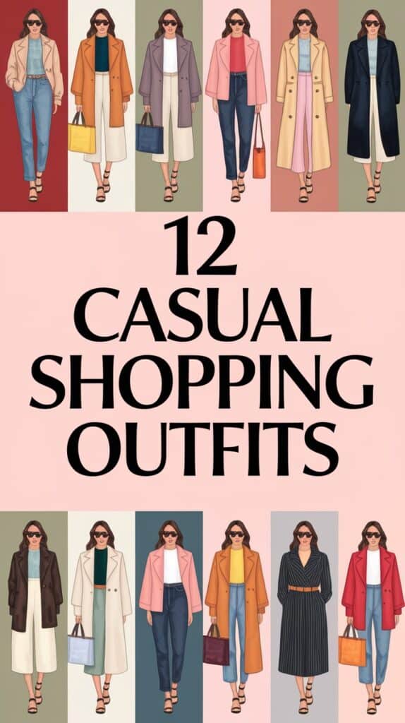 12 Casual Shopping Outfit Ideas for Comfortable Style: Stay Stylish and Relaxed While You Shop!