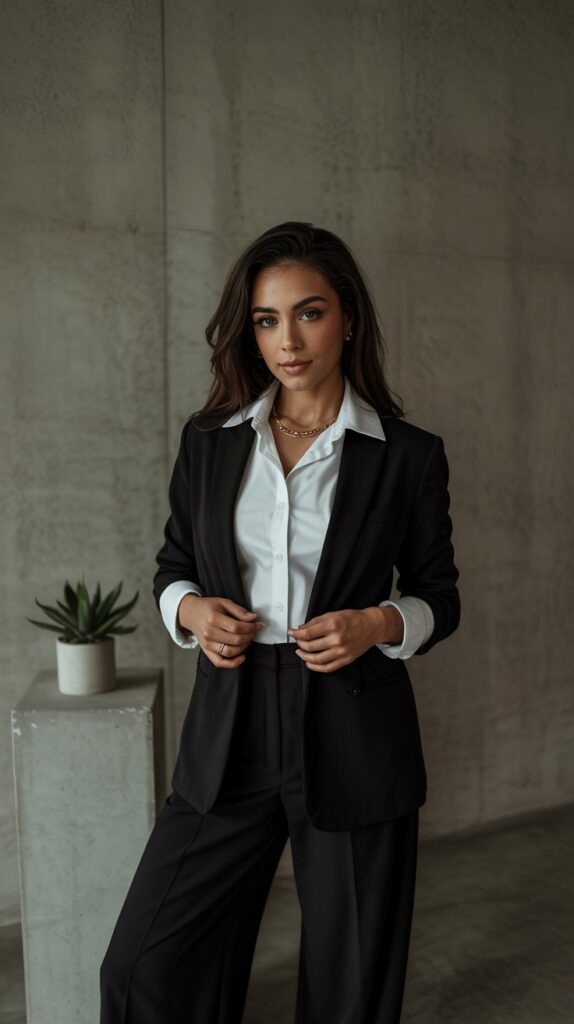 12 Black Trouser Outfit Ideas for Sleek and Sophisticated Style 4