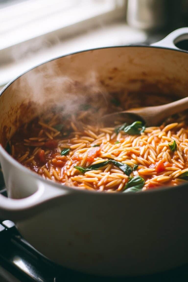This One-Pot Creamy Tomato Basil Orzo Will Make You Feel Like a Gourmet Chef (But It’s So Easy!)