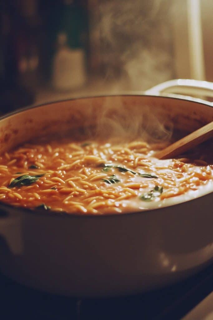 This One-Pot Creamy Tomato Basil Orzo Will Make You Feel Like a Gourmet Chef (But It's So Easy!) 4 This One-Pot Creamy Tomato Basil Orzo Will Make You Feel Like a Gourmet Chef (But It's So Easy!) 4