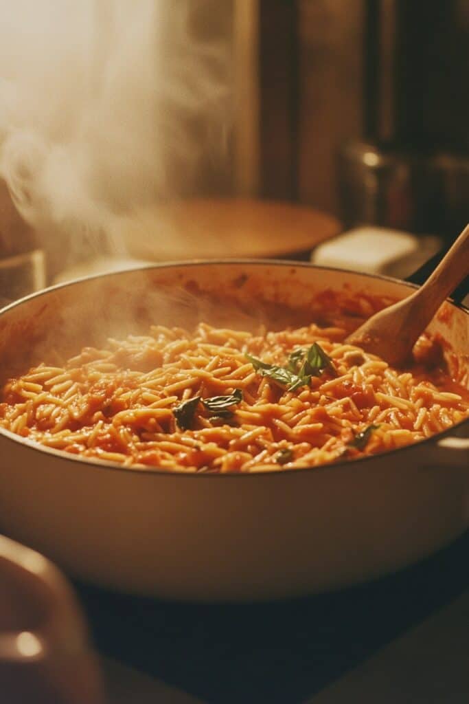 This One-Pot Creamy Tomato Basil Orzo Will Make You Feel Like a Gourmet Chef (But It's So Easy!) 2 This One-Pot Creamy Tomato Basil Orzo Will Make You Feel Like a Gourmet Chef (But It's So Easy!) 2