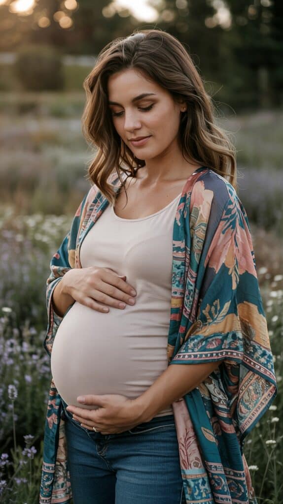 14 Maternity Picture Outfit Ideas to Cherish the Moment: Capturing Your Beautiful Journey 6 14 Maternity Picture Outfit Ideas to Cherish the Moment: Capturing Your Beautiful Journey 6