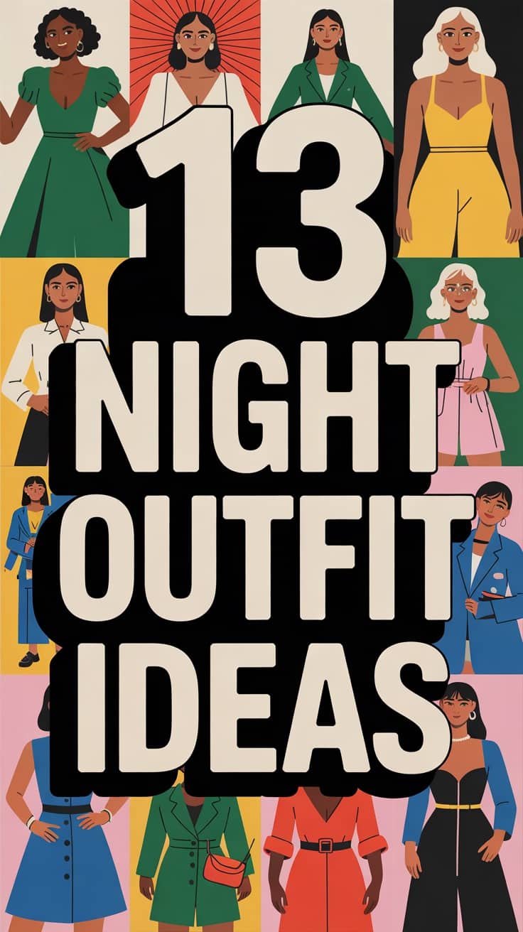 13 Night Outfit Ideas for Evening Elegance: Shine at Your Next Event