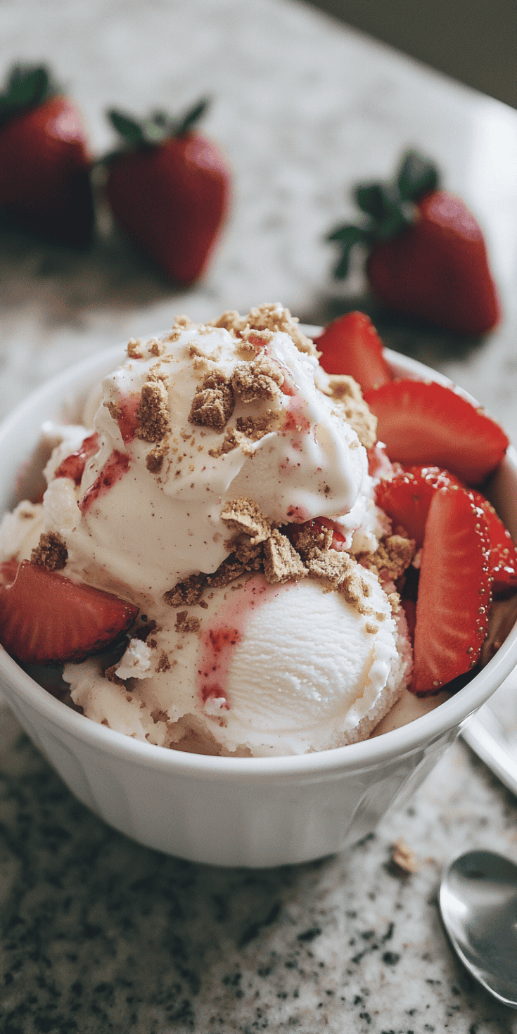 Ninja Creamie Strawberry Cheesecake Delight