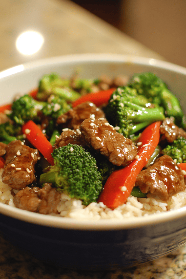 One-Pot Beef and Broccoli Stir Fry with Jasmine Rice