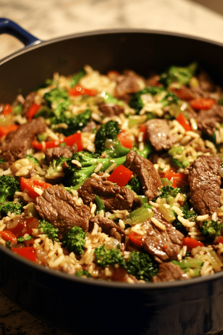 Whip Up a Tasty One-Pot Beef and Broccoli Stir Fry with Jasmine Rice Tonight!