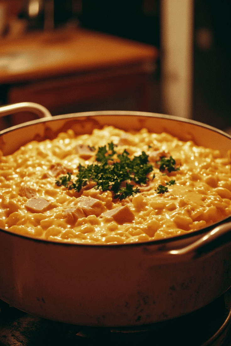 One-Pot Ham and Cheddar Cheese Macaroni
