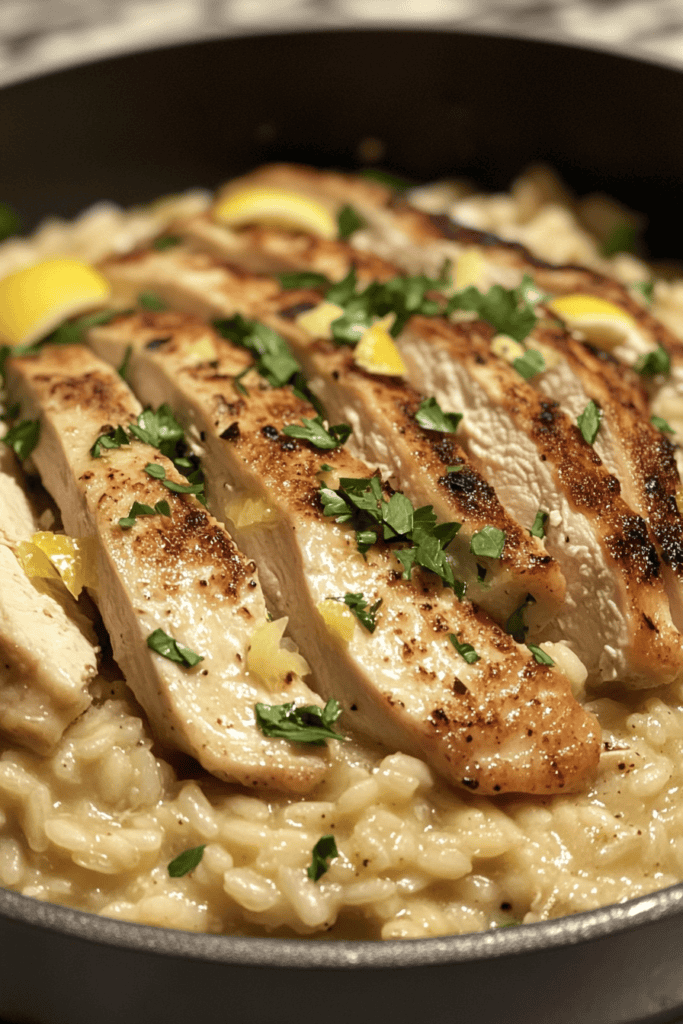 Dinner in a Flash: One-Pot Lemon Garlic Parmesan Risotto with Chicken 2 Dinner in a Flash: One-Pot Lemon Garlic Parmesan Risotto with Chicken 2